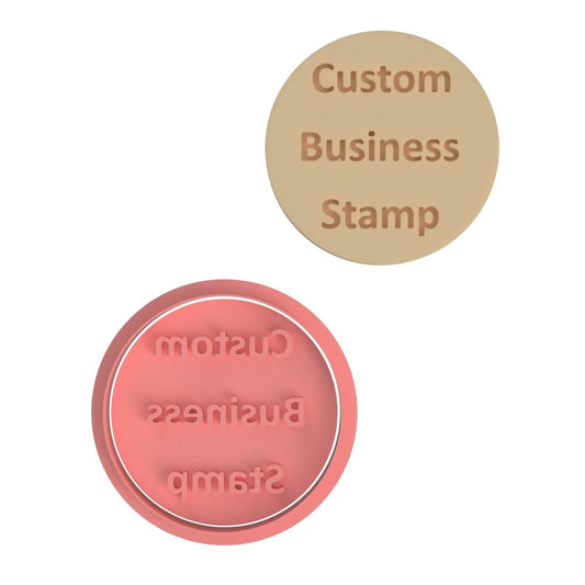 Custom Business Logo Cookie Stamp Only - Chickadee