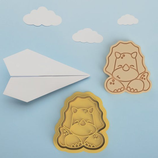 Cute Dinosaur V2 Cutter and Embossed stamp - Chickadee