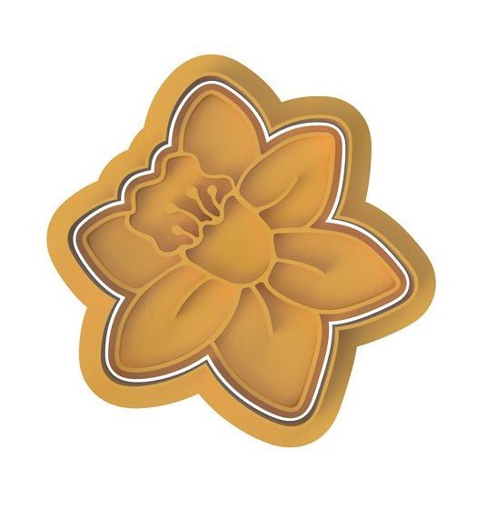 Daffodil Flower V1 cutter and stamp - Chickadee