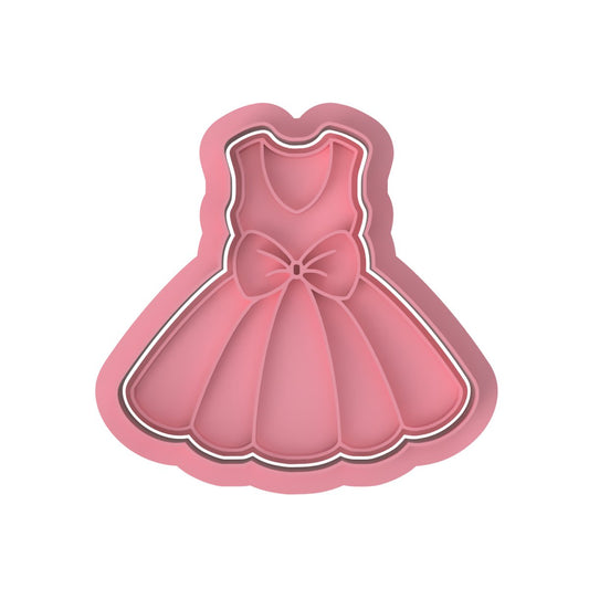 Dress V1 Cutter and stamp - Chickadee
