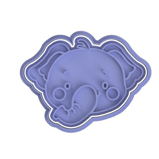 Elephant Face V2 Cutter and stamp - Chickadee