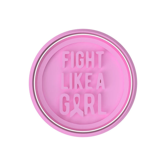 Fight like a Girl Stamp only - Chickadee