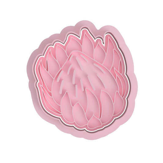 Flower Protea V1 cutter and stamp - Chickadee