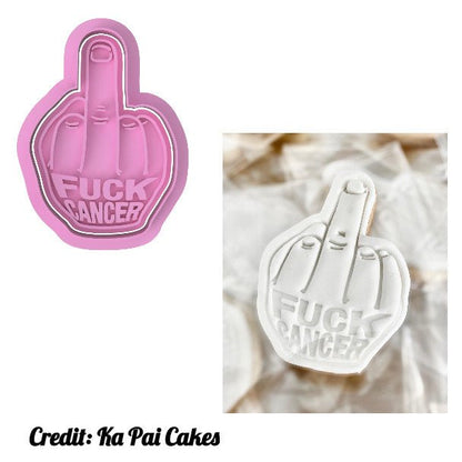 Fu*k Cancer Hand cutter and stamp - Chickadee