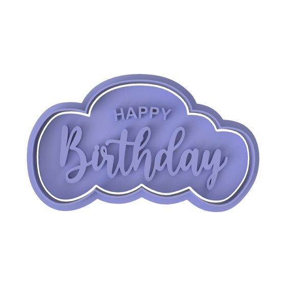 Happy Birthday V3 Cutter and stamp - Chickadee