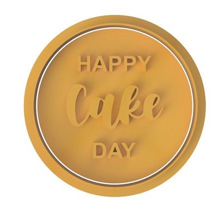 Happy Cake Day Stamp Only - Chickadee