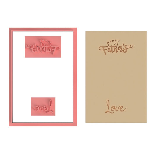 Happy Father's Day Cookie Card - Chickadee