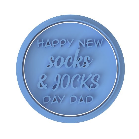 Happy New Socks and Jocks Day Dad - stamp only - Chickadee