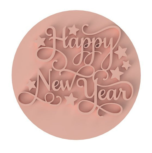 Happy New Year V2 Stamp only - Chickadee