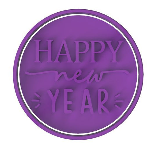 Happy New Year V3 Stamp only - Chickadee