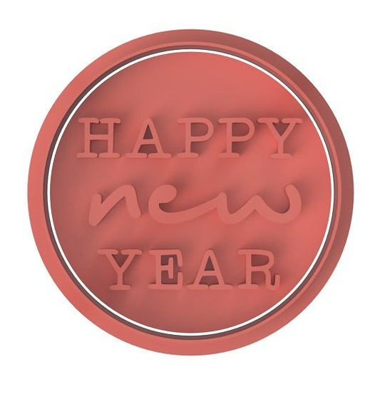 Happy New Year V4 Stamp only - Chickadee