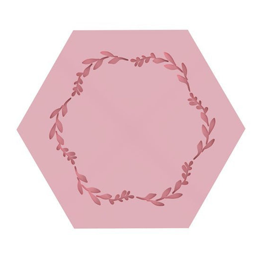 Hexagon Floral V3 Cutter and Debosser stamp - Chickadee