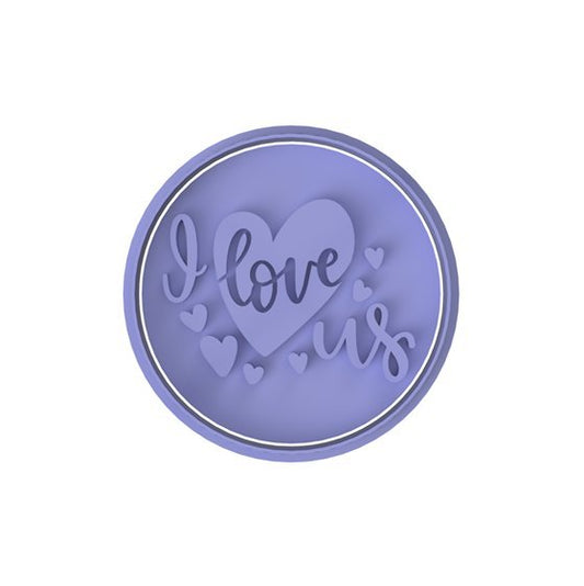 I love us Stamp - Chickadee