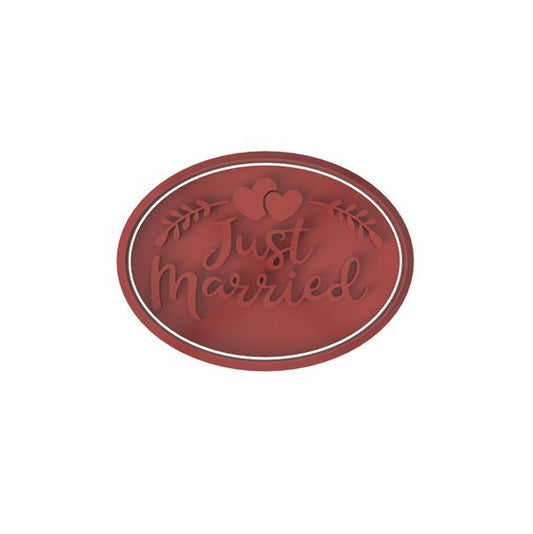 Just Married cutter and stamp - Chickadee