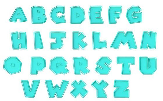 Mario Alphabet - Cutter and stamp - Chickadee