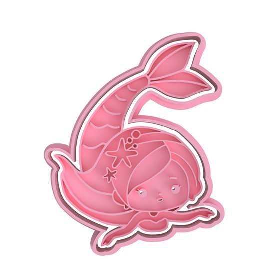 Mermaid V1 Cutter and Stamp - Chickadee