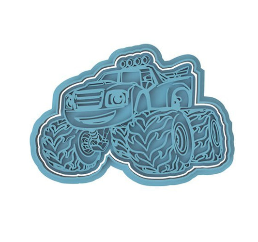 Monster Truck V1 cutter and stamp - Chickadee