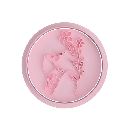 Mother and Baby V1 Stamp only - Chickadee