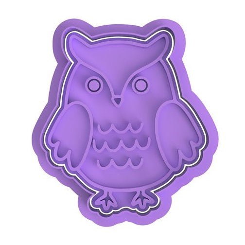 Owl Cutter and Embossed stamp - Chickadee