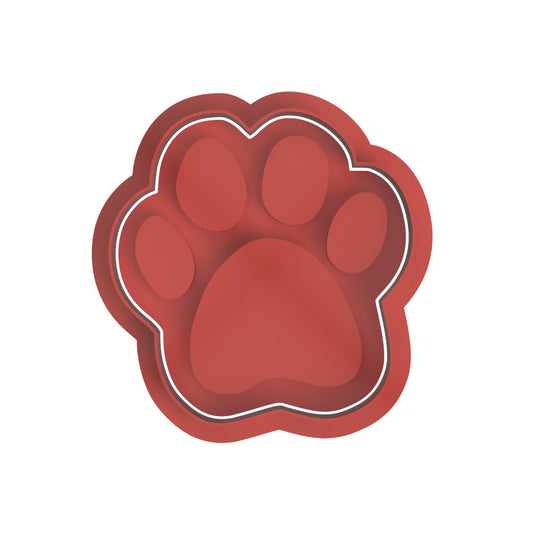 Paw Print V1 Cutter and stamp - Chickadee