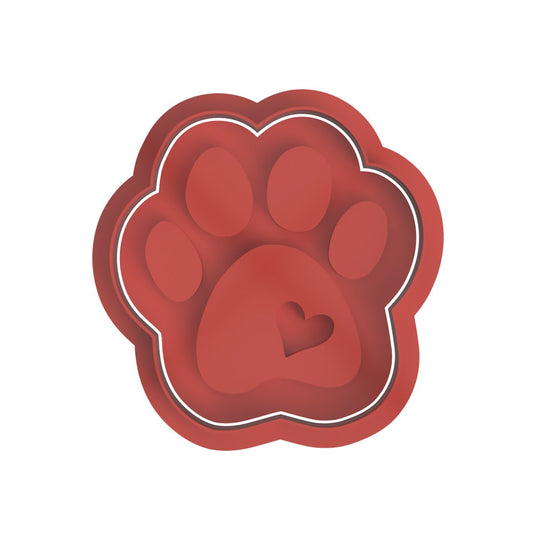 Paw Print V2 Cutter and stamp - Chickadee