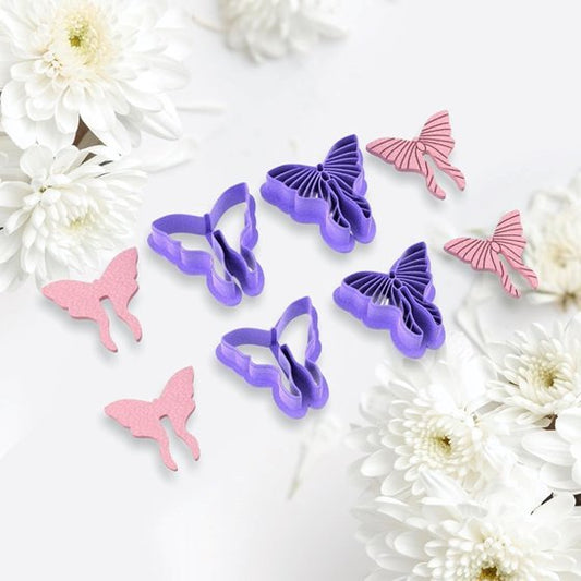 PC Butterfly cutter and imprint (2 piece) - Chickadee