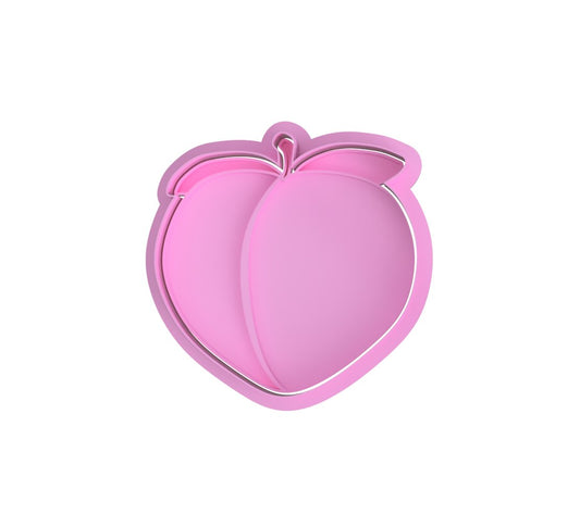 Peach Cutter and stamp - Chickadee