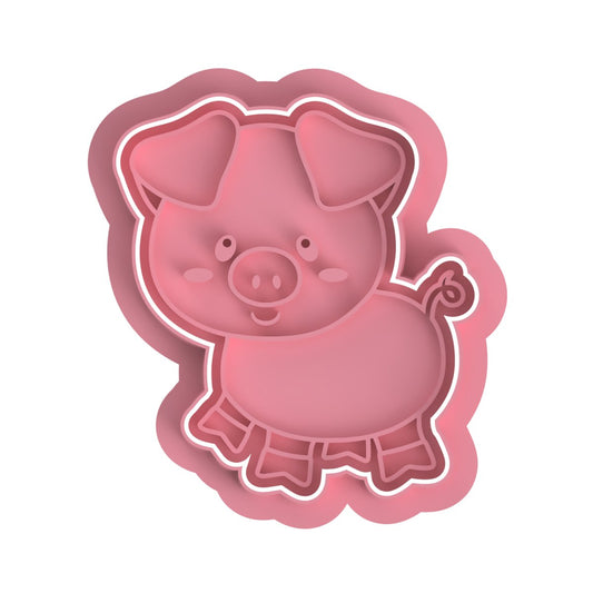 Pig V4 Cutter and stamp - Chickadee