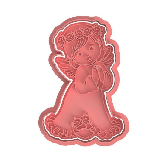 Praying Angel Cutter and Stamp - Chickadee