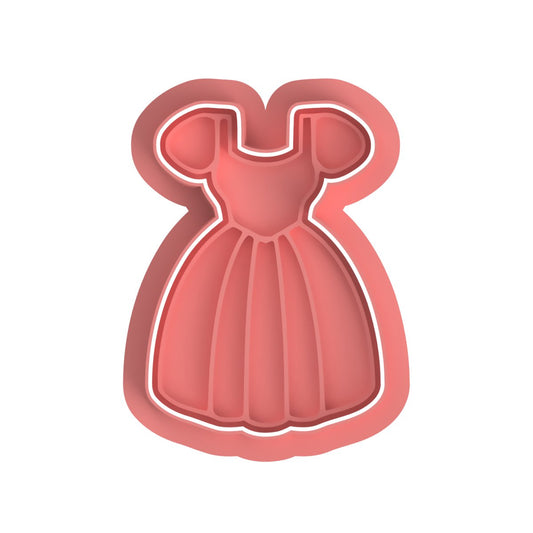 Princess Dress 1 Cutter and stamp - Chickadee