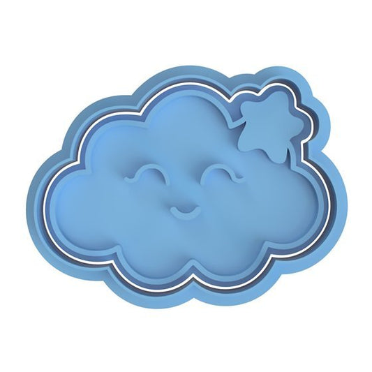 Smiley Cloud Boy Cutter and stamp - Chickadee