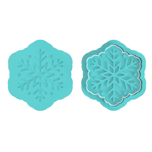 Snowflake V1 cutter and stamp - Chickadee