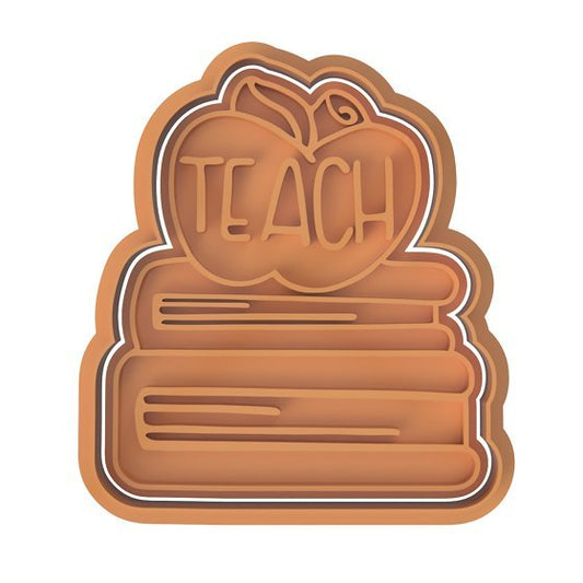 Teach Books and Apple Cutter and stamp - Chickadee