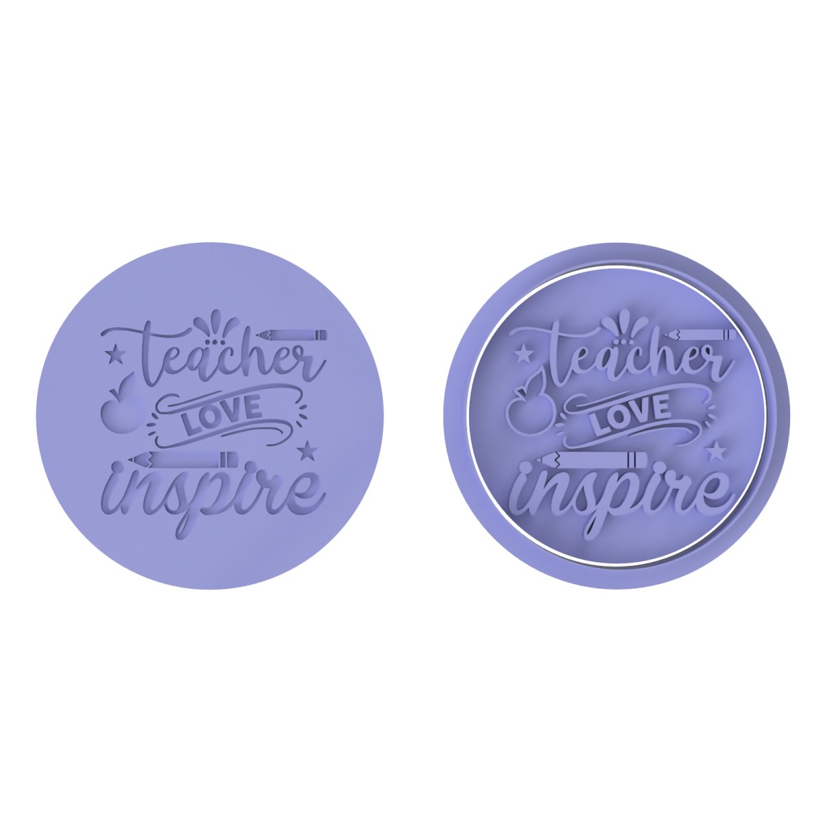 Teacher Love Inspire Stamp - Chickadee