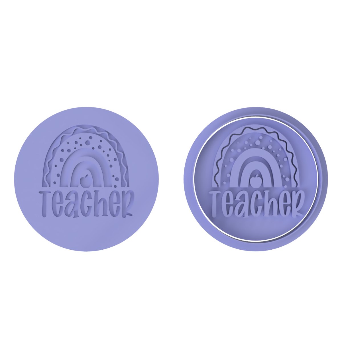 Teacher Rainbow stamp - Chickadee