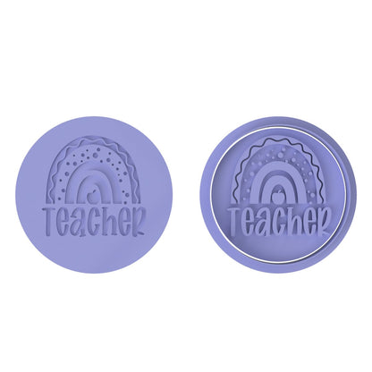 Teacher Rainbow stamp - Chickadee