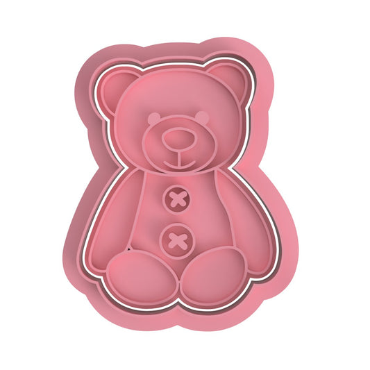 Teddy Bear V6 Cutter and Stamp - Chickadee