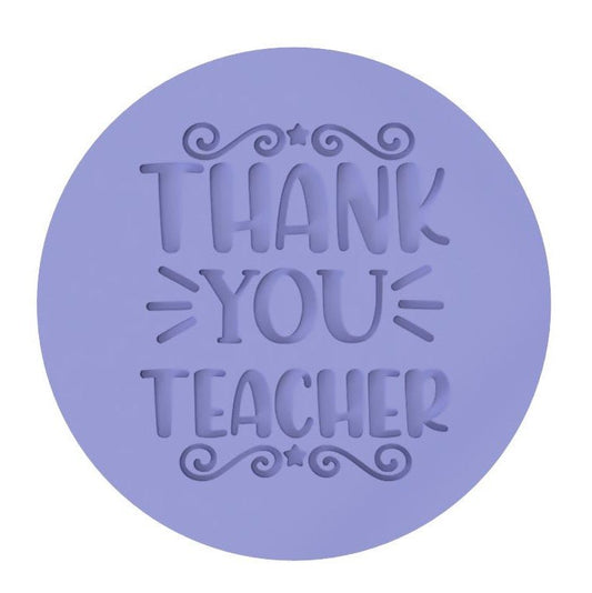 Thank you Teacher raised stamp - Chickadee