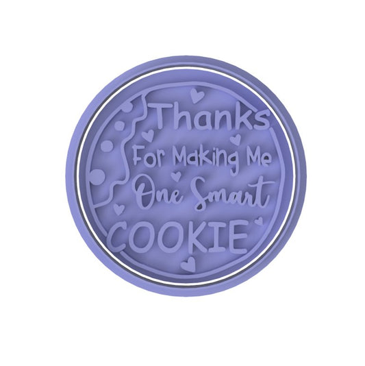 Thanks for Making me One Smart Cookie stamp - Chickadee