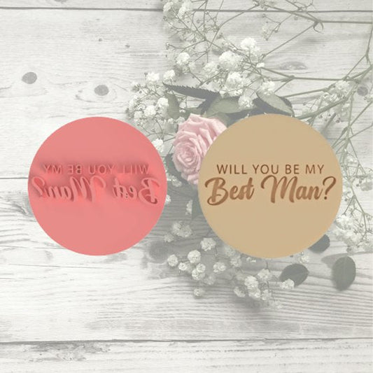 Will You Be My Best Man? V1 Stamp only - Chickadee
