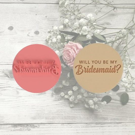 Will You Be My Bridesmaid? V2 Stamp only - Chickadee