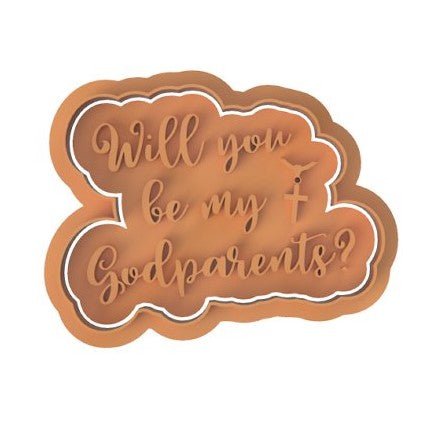 Will you be my Godparents Cutter and Stamp V1 - Chickadee