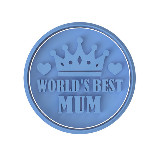 World's Best Mum V2 - Stamp only - Chickadee