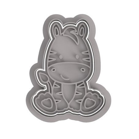 Zebra Baby Cutter and Embossed stamp - Chickadee